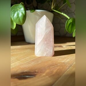 Rose Quartz Crystal Tower